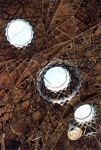 Le toit du bazaar de Shiraz