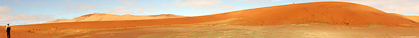 Les dunes de Sossusvlei, situées au centre du désert du Namib