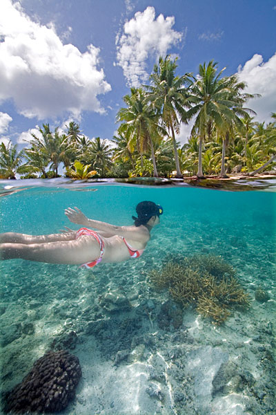Entre ciel et eau à Maupiti