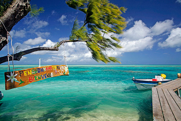 Sur l'atoll de Toau au nord de celui de Fakarava
