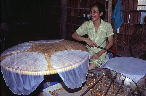 Fabrication des galettes de riz